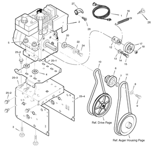 Engine Diagram and Parts List for 1695374-6271100X83 2007 Briggs and Stratton Snow Blower